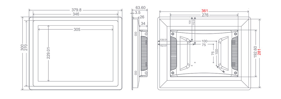  tpc150 m2 dimensions