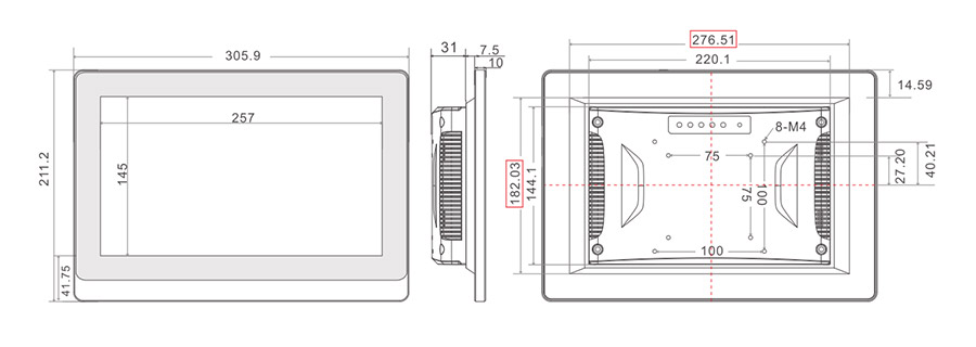  tpc116 m4 dimensions