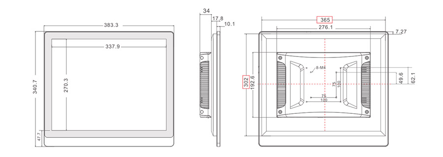  tpc170 m4 dimensions