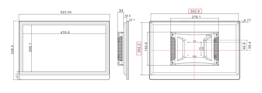  tpc215 m4 dimensions