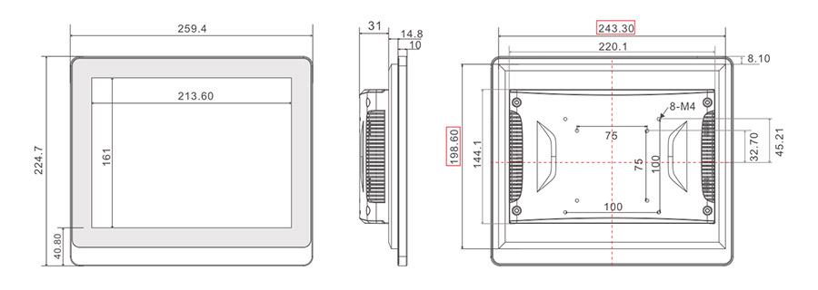  tpc104 m2 dimensions