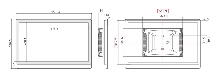  tpc215 m2 dimensions