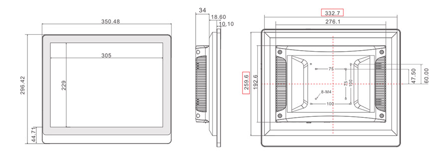  tpc150 m2 dimensions