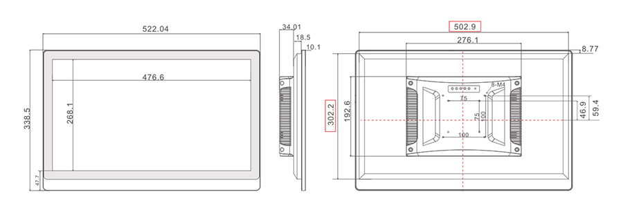  tpc215 m2 dimensions