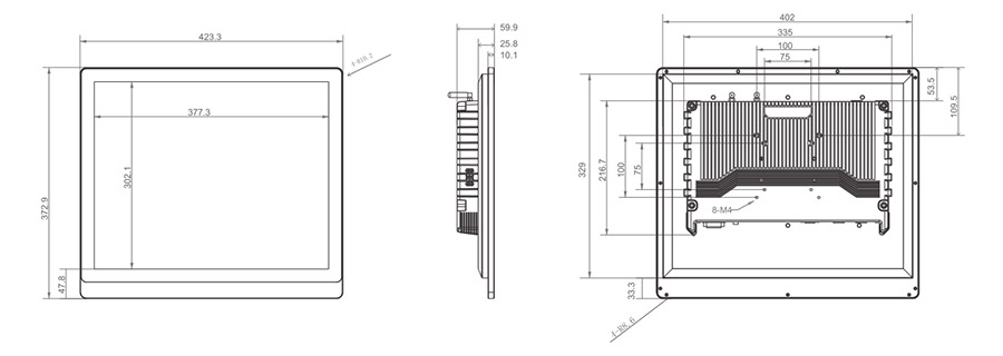  tpc190 m2 dimensions