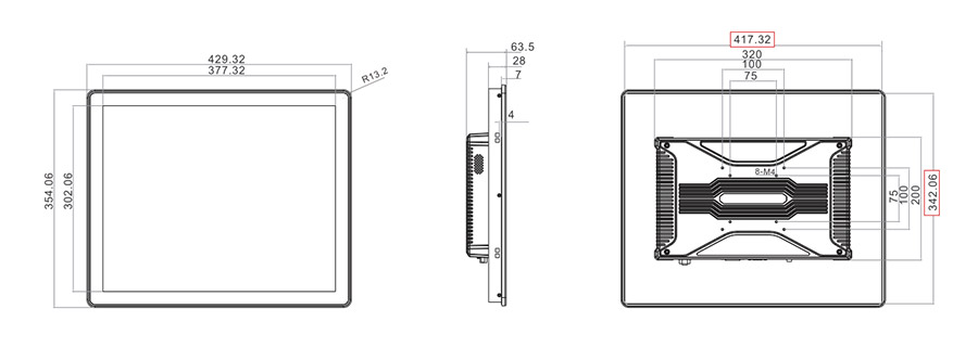  tpc190 m2 dimensions