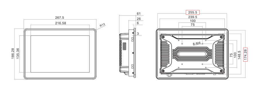  tpc101 M5 dimensions