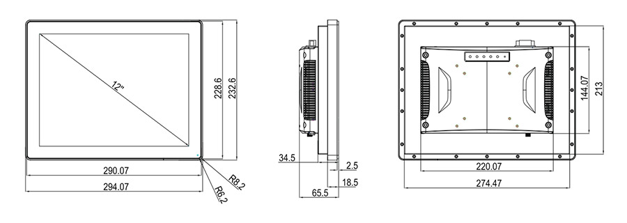  tpc120 M19 dimensions