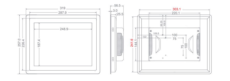  tpc120 M8 dimensions