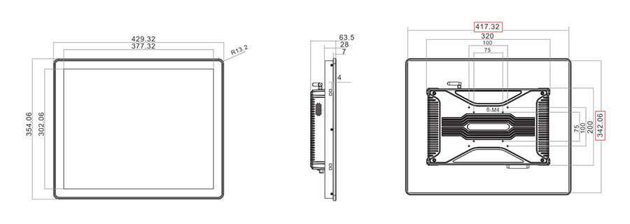  tpc190 m2 dimensions