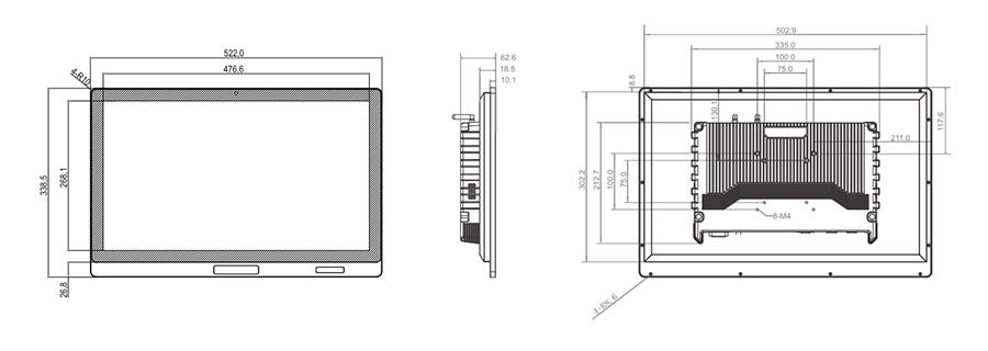  tpc215 m2 dimensions