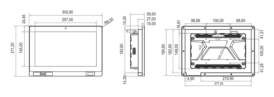  tpc116 m2 dimensions