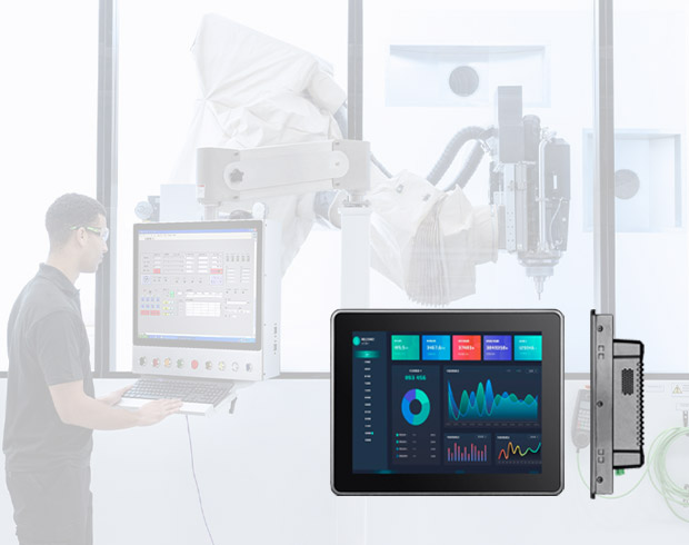 трогать-думать 10.4 inch Panel Mount LCD Display Used in Industrial Robot 