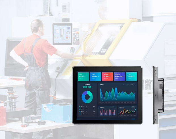 трогать-думать 17.0 inch Panel Mount LCD Display Used In laser cutting Machine 