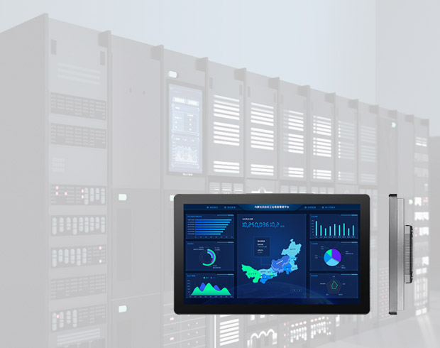 dokunarak düşünmek 17.3 inch Panel Mount LCD Display Embedded In Telecom Cabinet 