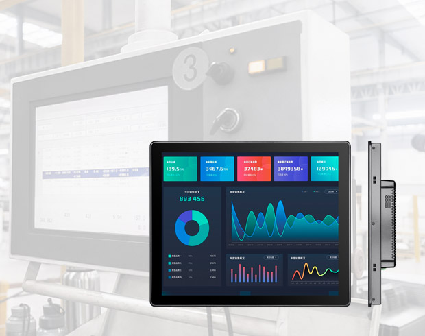 трогать-думать 19.0 inch Panel Mount LCD Display Used In heavy Machine 