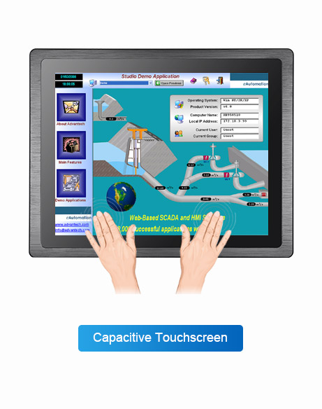 touchthink Capacitive Panel Mount LCD Display For Multi-point touch 