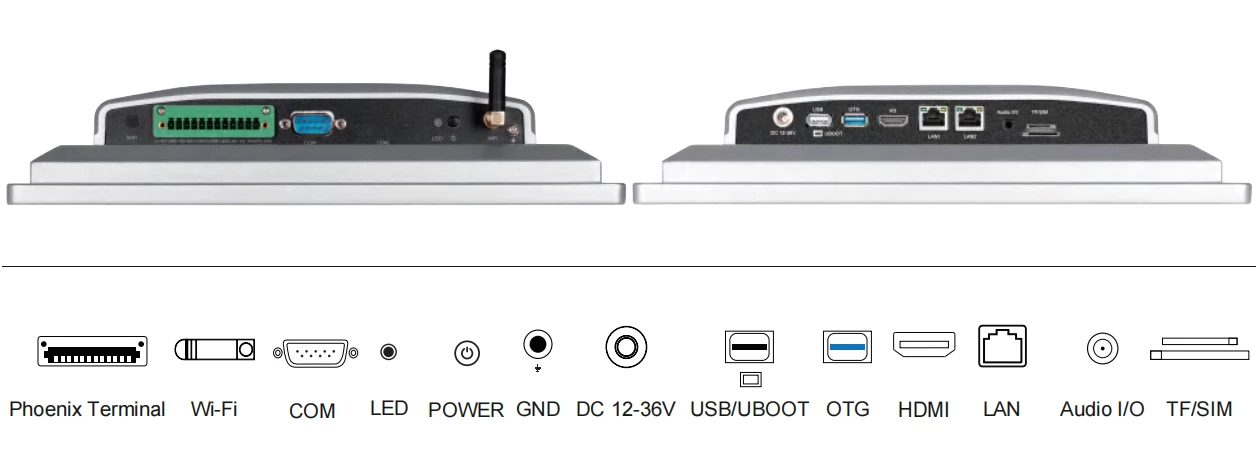 12Inches RK3588 Panel PC Rich Ports-TouchThink