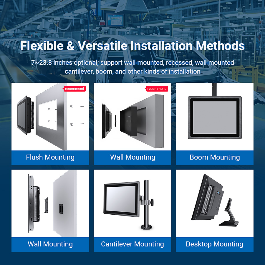 Installation Methods for 2 Gen Industrial Monitor