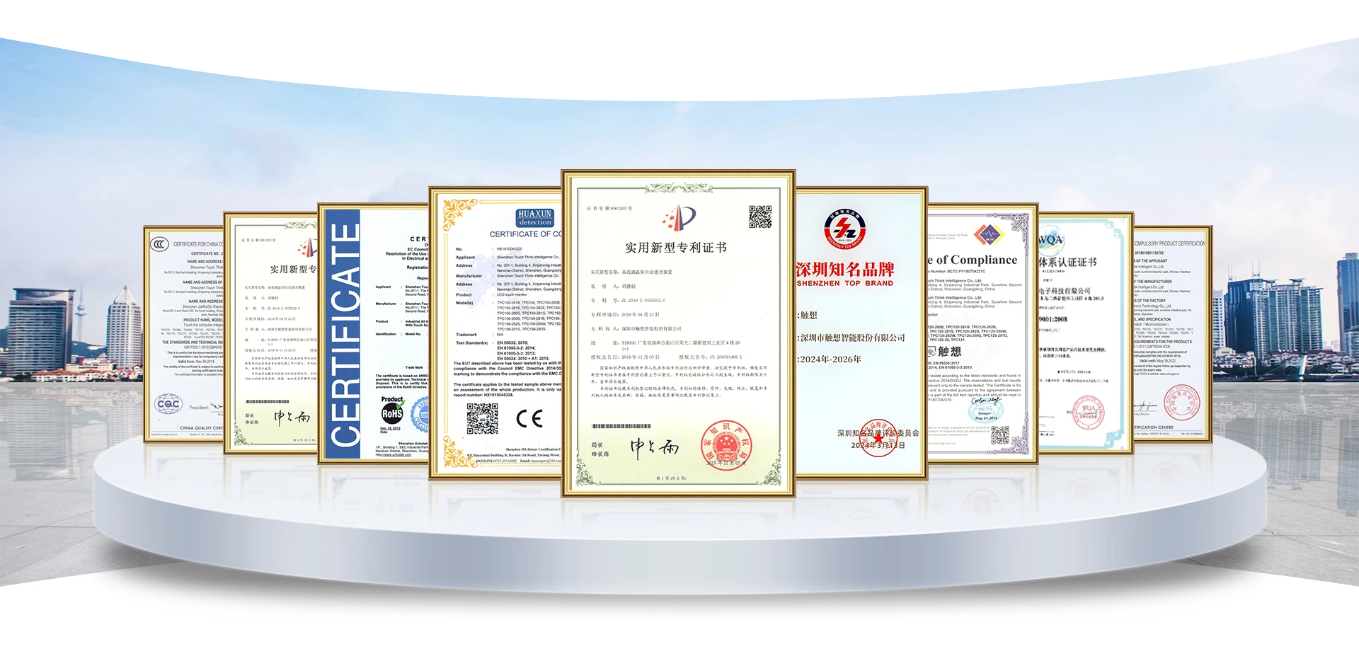 Patents & Certificates of TouchThink-TouchThink