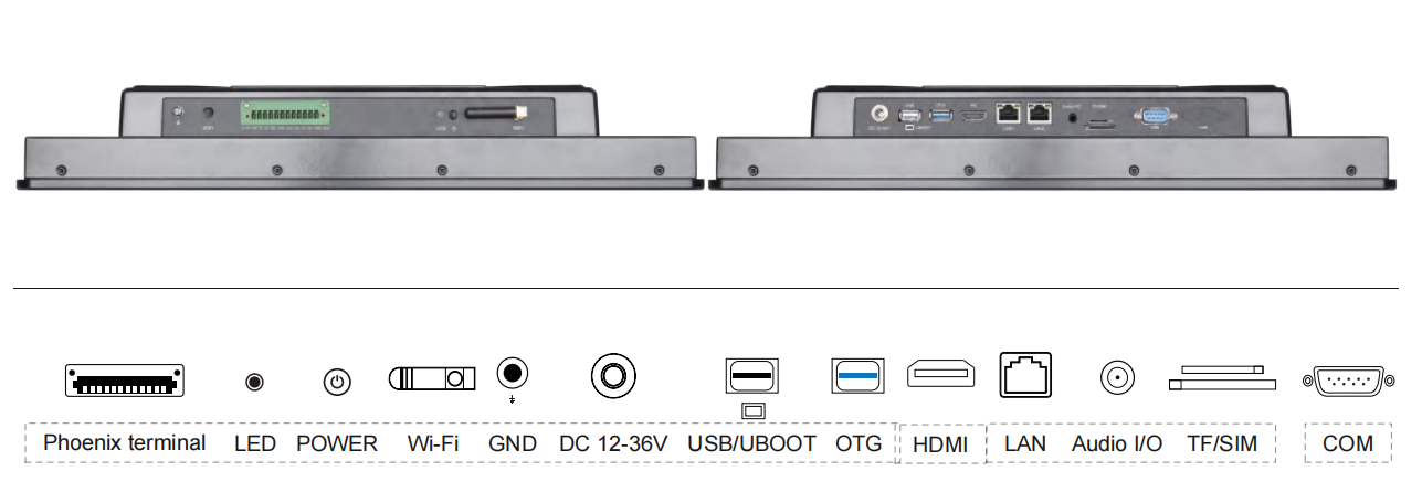 17.3 Inches RK3588 Rugged Panel PC Phoenix Interfaces