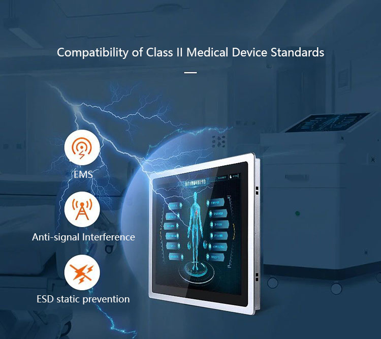 The TPC170 - A2 complies with the EMC compatibility standards for medical devices.