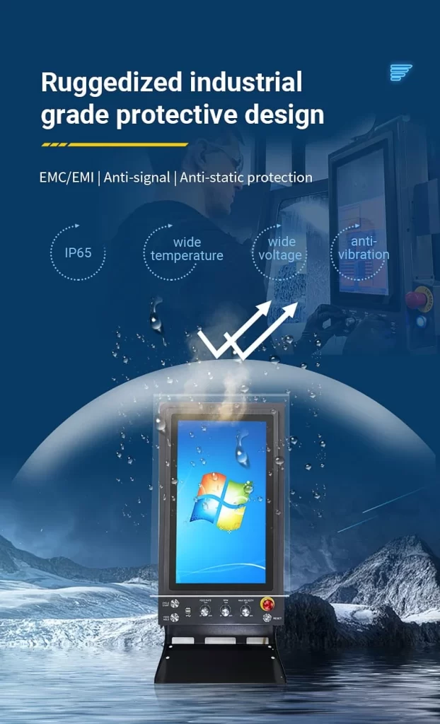 Ruggedized Industrial touchscreen PC