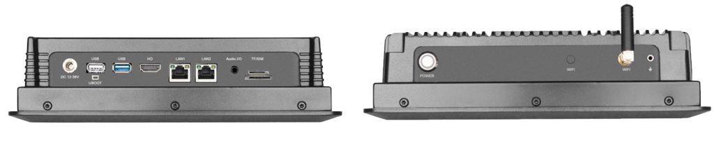 7-inch industrial panel pc interfaces