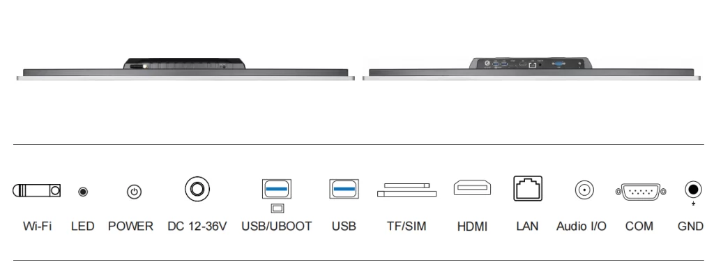 27-Interfacce PC Ultra Slim Panel di pollici
