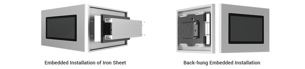 Two Installation Ways to Embedded Industrial Monitor