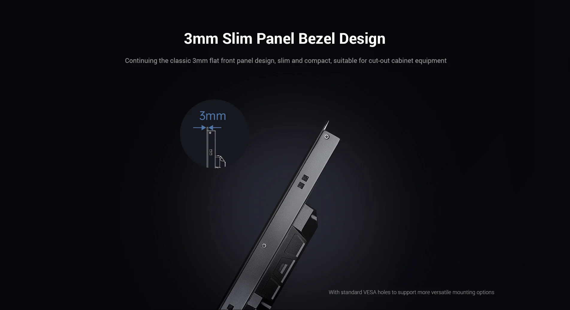 3mm Slim Panel Bezel Design Display Monitor