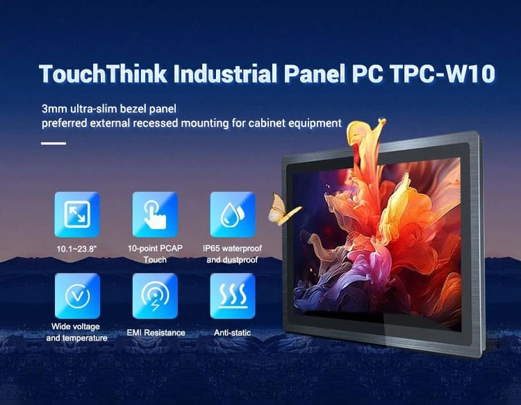 3mm ultra slim bezel Industrial Panel PC-TouchThink IPC Manufacturing