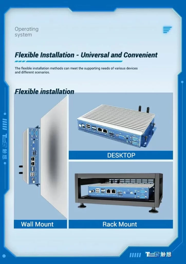Flexible-installation-of-TouchThink-CL-Series-Industrial-Commputers-TouchThink IPC Manufacturing