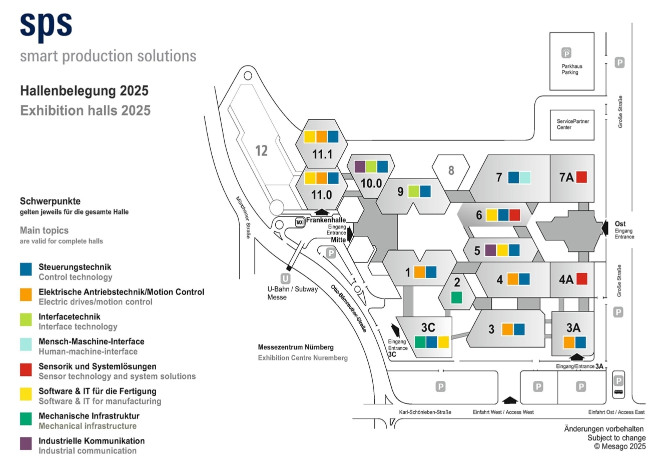 SPS 2025 (German) Exhibition Floor Plan-IPC Manufacturer