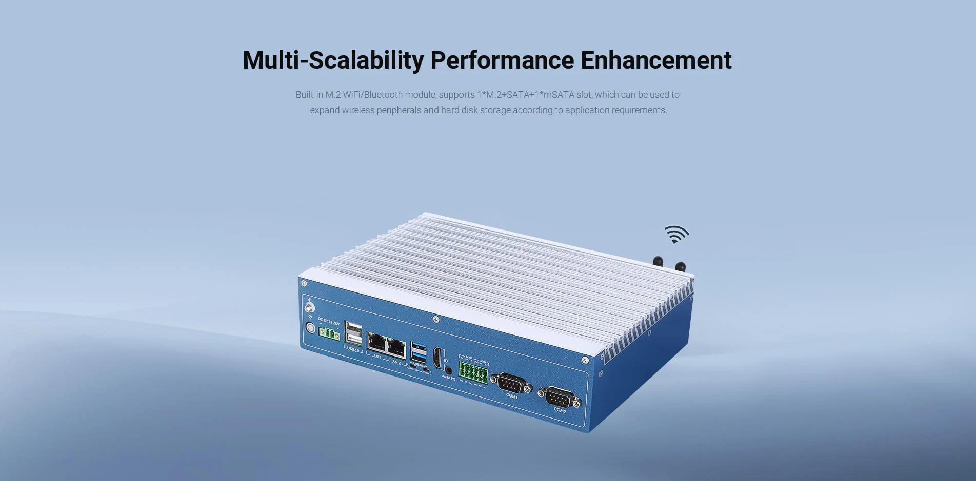 M.2 Wifi/BT module, M.2 +SATA+mSATA slot.