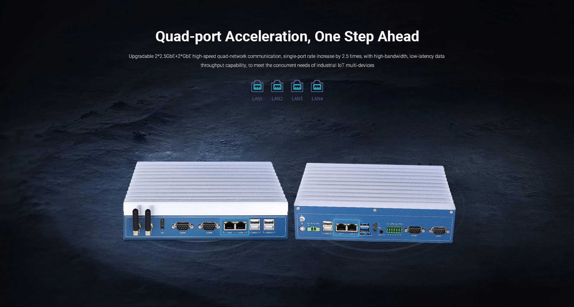 4-Network communication ports ensure fast and stable data transmission.