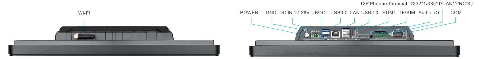 Flush-mounted ARM Panel PC with IO Interfaces-TouchThink IPC Manufacturing