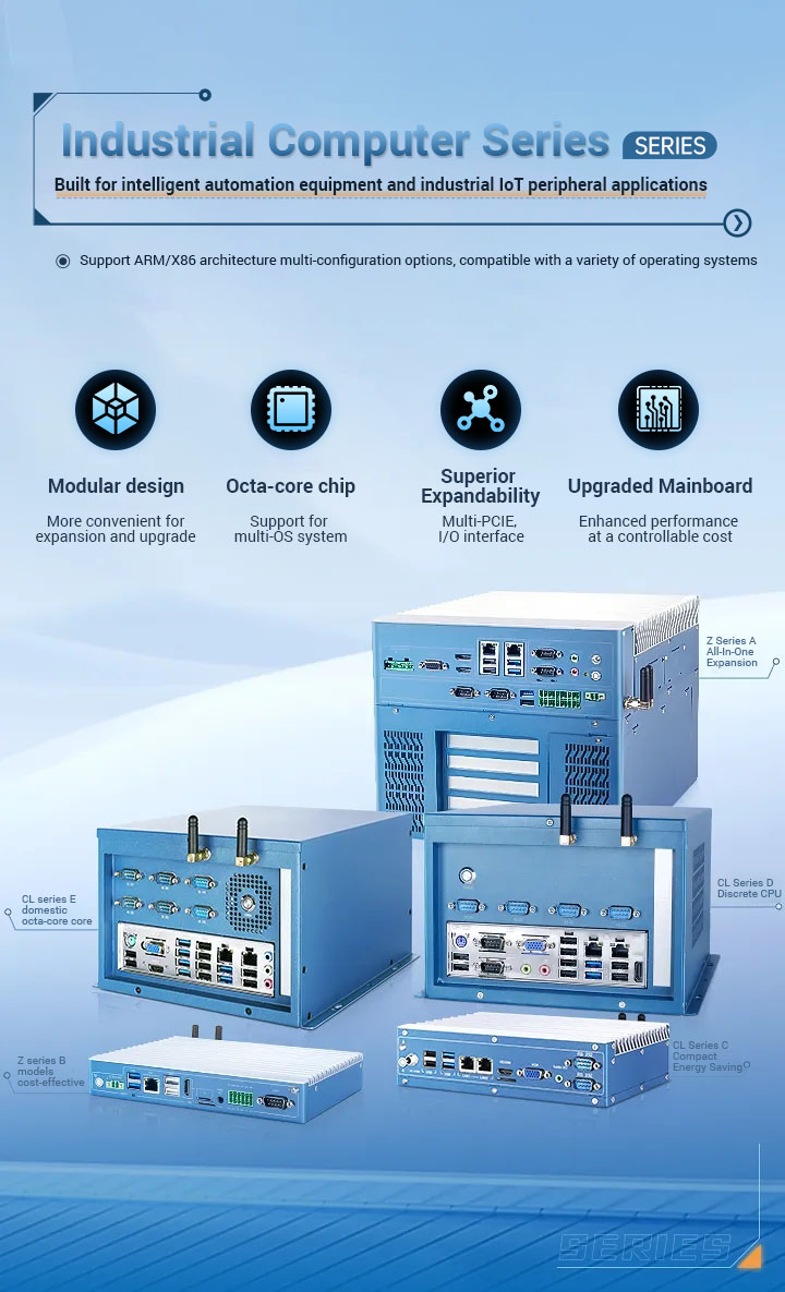 Multiple Models of Industrial Computers for different industrial scenarios