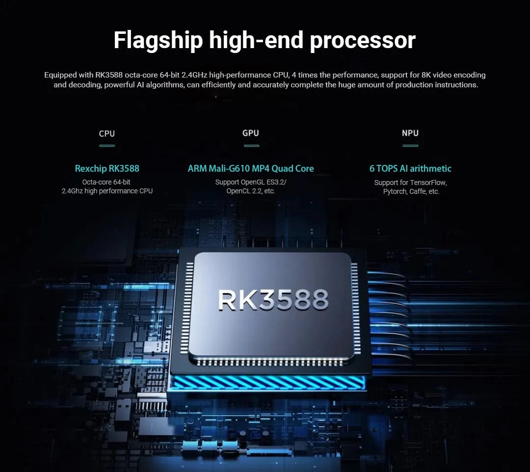 Octa-core 64bit 2.4GHz Flagship High-end Processor RK3588-TouchThink IPC Manufacturing