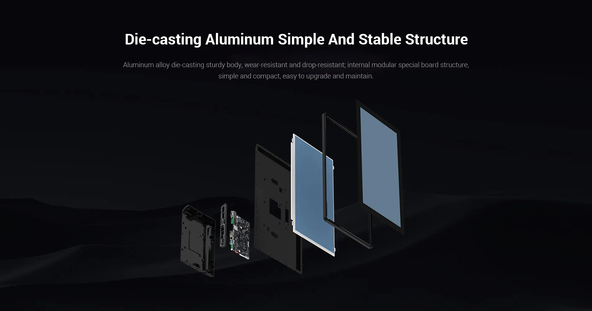 Wear-resistant Flush-mounted Panel PC with Aluminum Alloy Casing