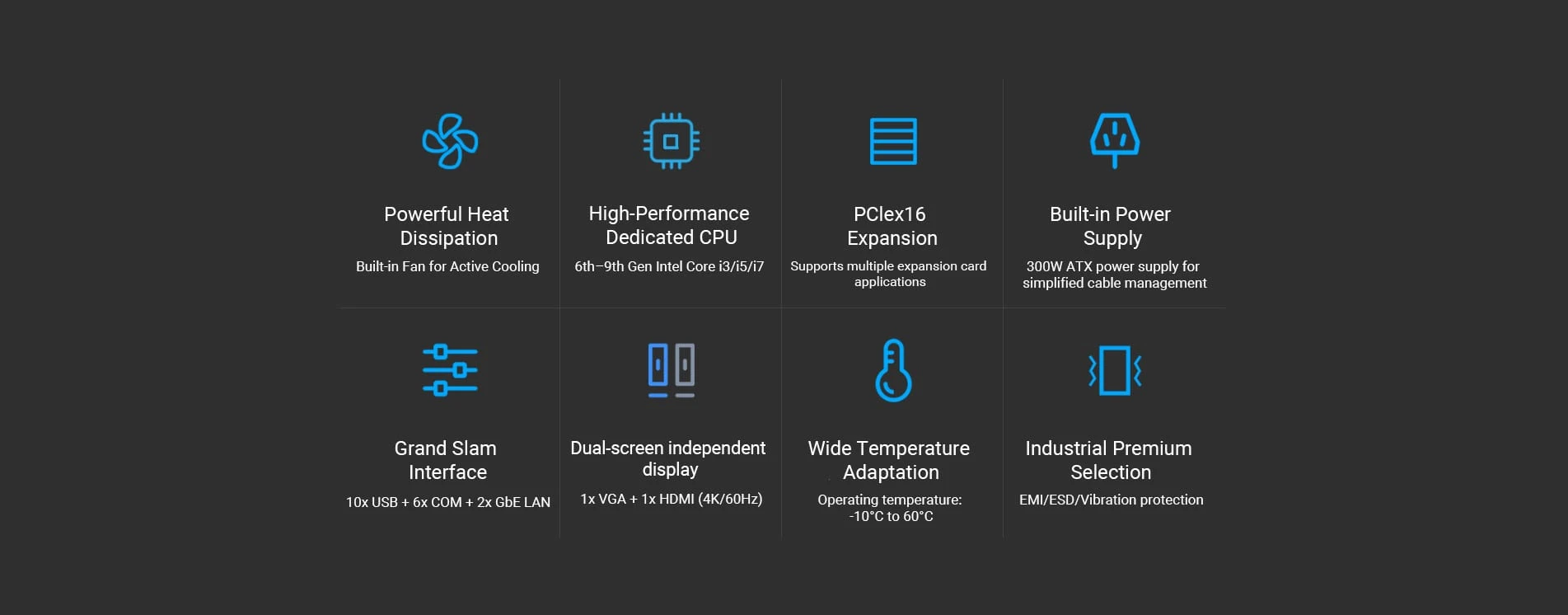 CL Series Model D Industrial PC Features and Selling Points-TouchThink IPC Manufacturing