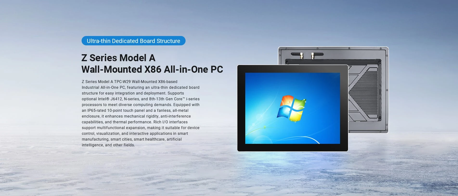 Ultra-thin Wall-mounted All-in-one X86 Panel PC