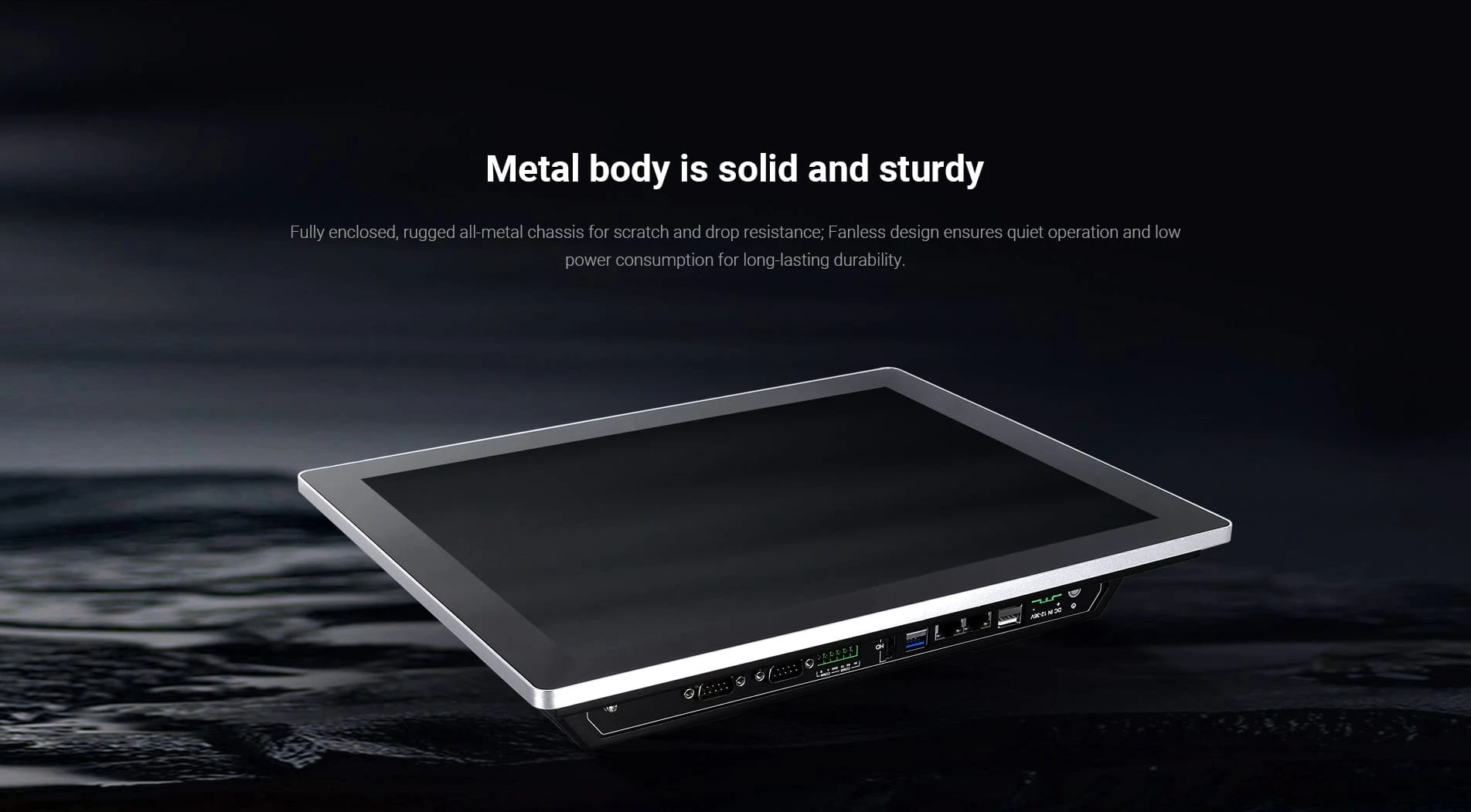 Full metal Rugged fanless X86 panel PC