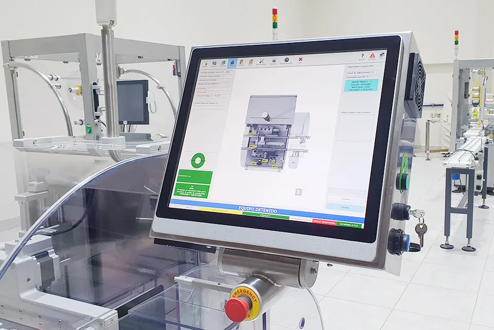 TouchThink TPC-W11 All-in-one PC Applied to Serialization Labelers
