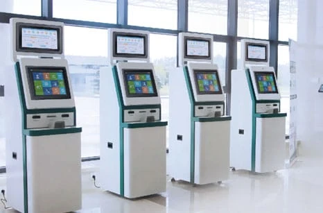 TouchThink Front-mounted Monitor and Rear-mounted Panel PC for Dua-screen Self-service Kiosks