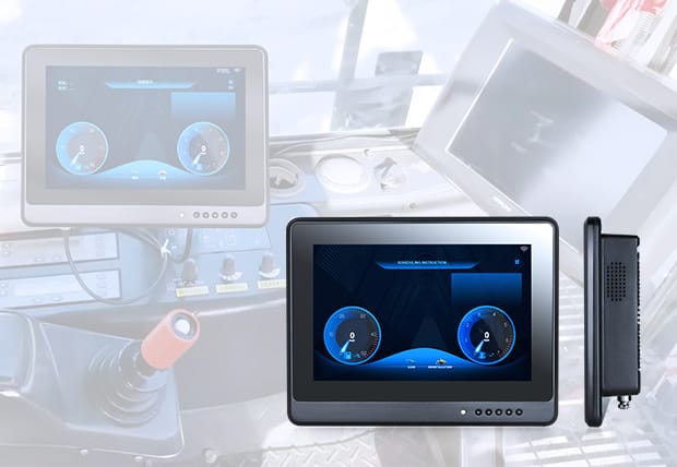 Monitor serii montowany na pojazdach dotykowych