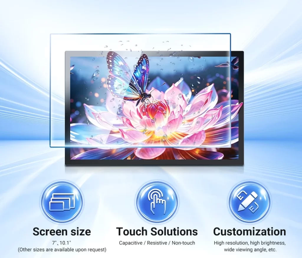 7-inch 10-inch screen capacitive resistive LCD touch screen display