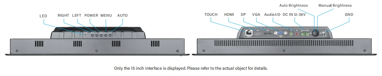 Interfaces of High Bright Monitor with Smart Cooling