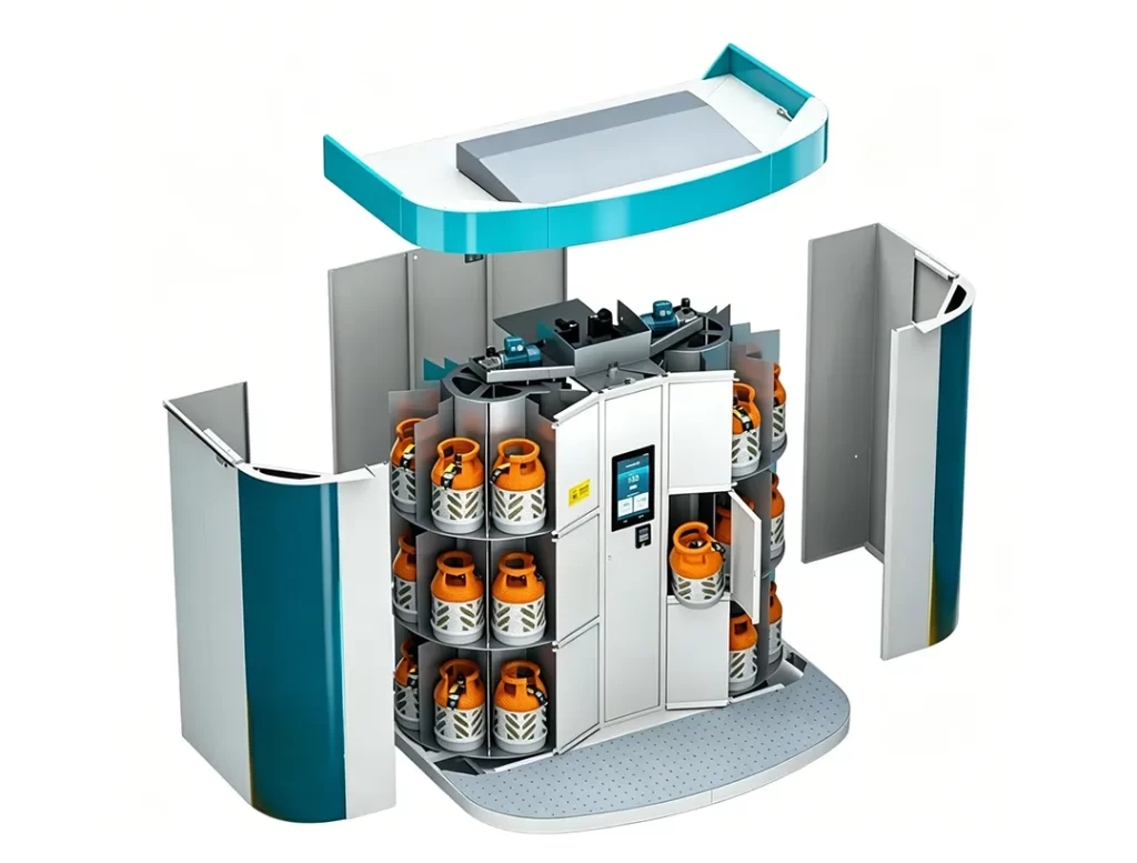 Liquefied Gas Self-service Display