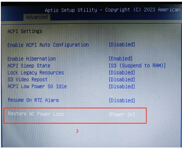 4U01 Auto Power on – 2
